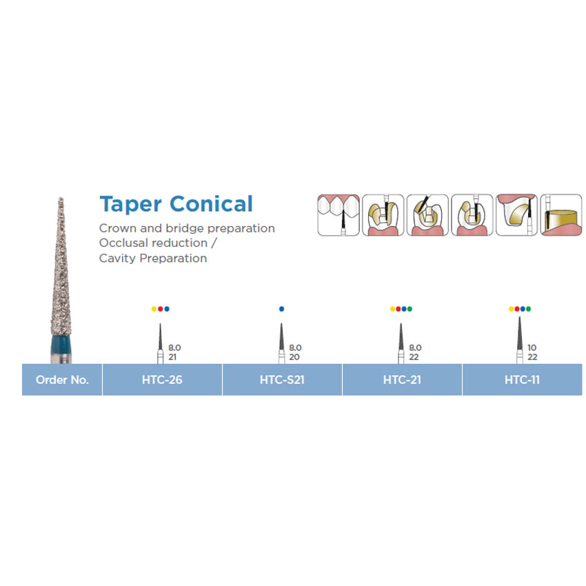 HUDENS Burstar-D Taper Conical (6pcs)